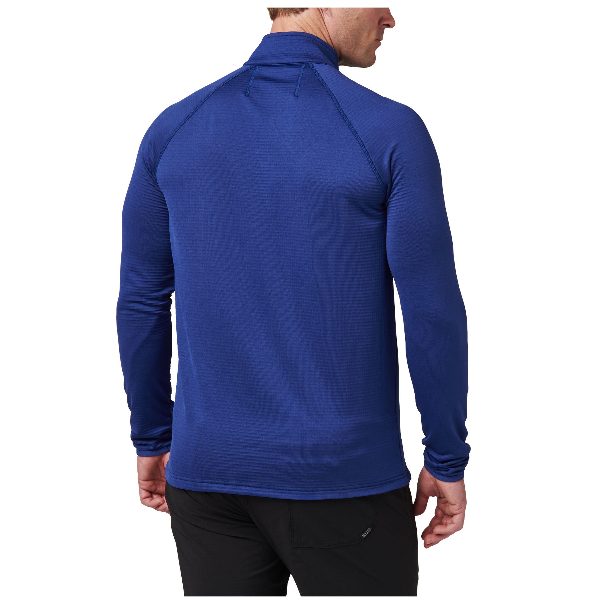 5.11 Tactical Stratos Full Zip tröja i Blue Mussel med hellång dragkedja
