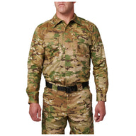 5.11 Flex-Tac TDU långärmad uniformsskjorta i MultiCam® med bröstfickor och täckt knäppning