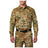 5.11 Flex-Tac TDU långärmad uniformsskjorta i MultiCam® med bröstfickor och täckt knäppning
