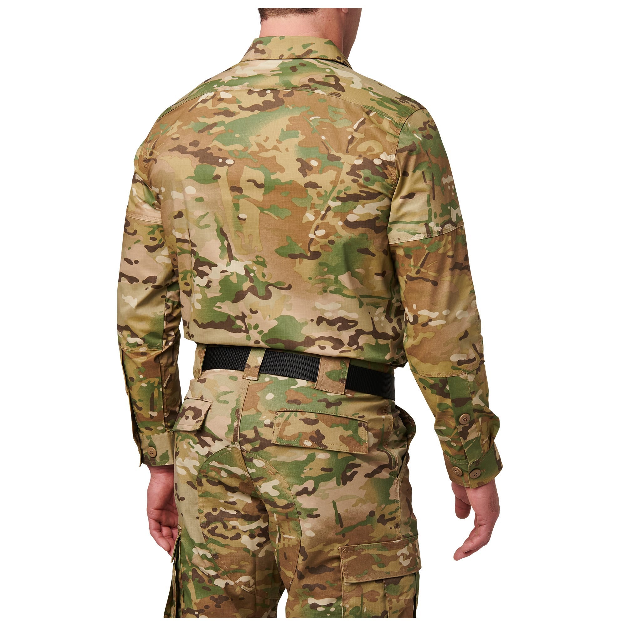 5.11 Flex-Tac TDU långärmad uniformsskjorta i MultiCam® med bröstfickor och täckt knäppning