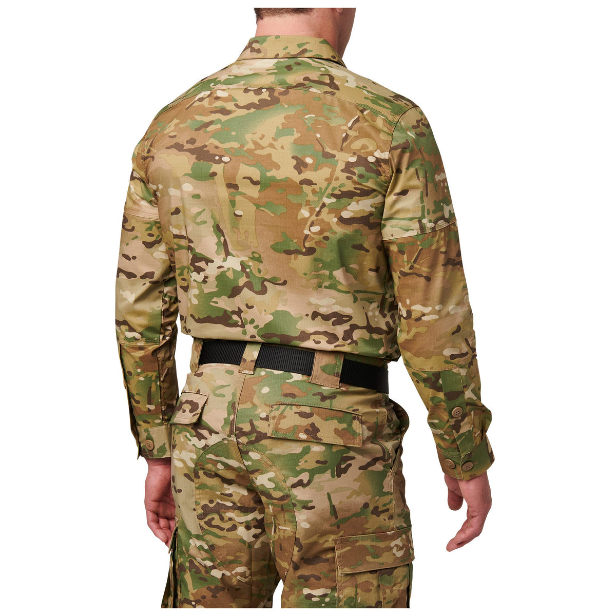 5.11 Flex-Tac TDU långärmad uniformsskjorta i MultiCam® med bröstfickor och täckt knäppning