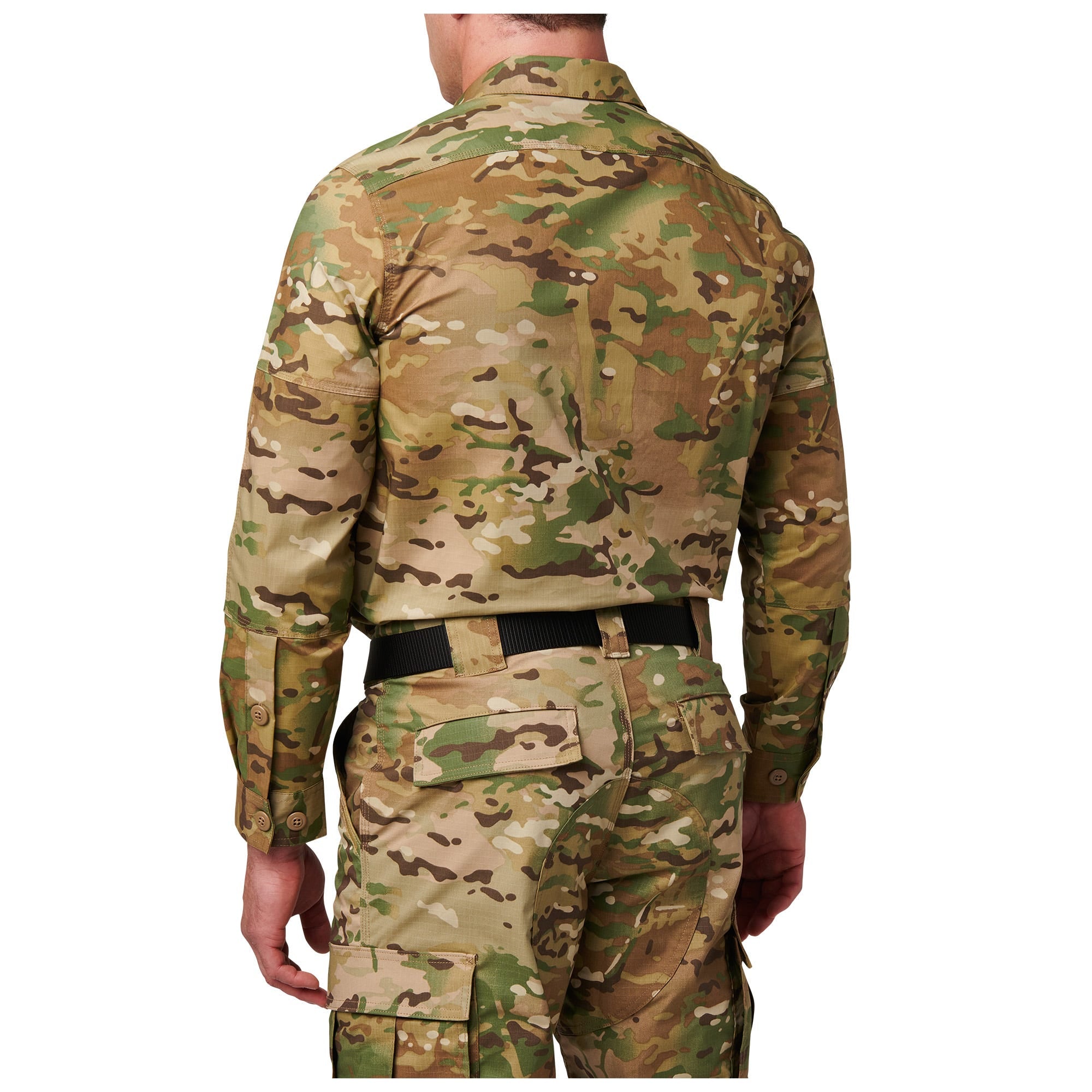 5.11 Flex-Tac TDU långärmad uniformsskjorta i MultiCam® med bröstfickor och täckt knäppning