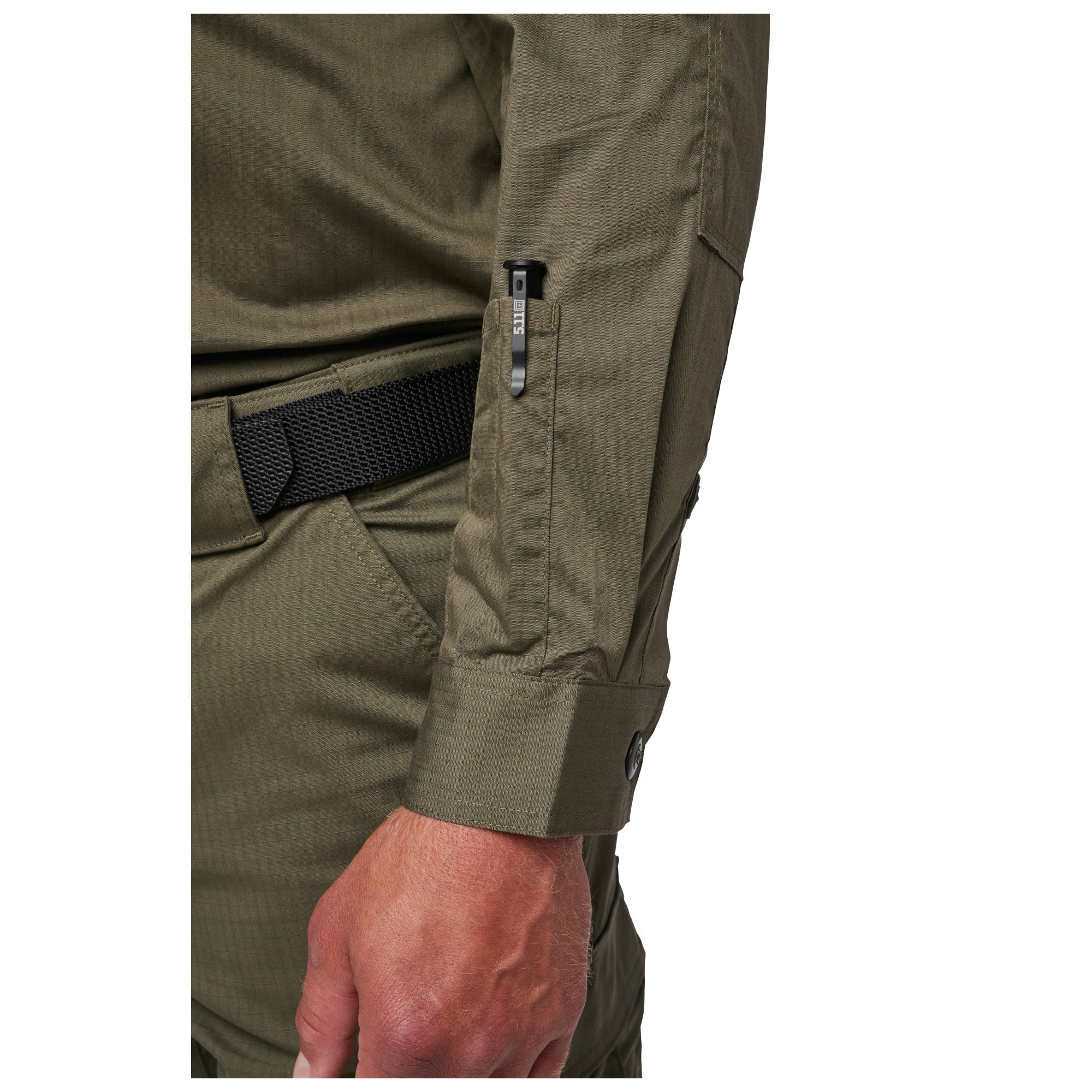 5.11 Flex-Tac TDU långärmad ripstop-skjorta i Black