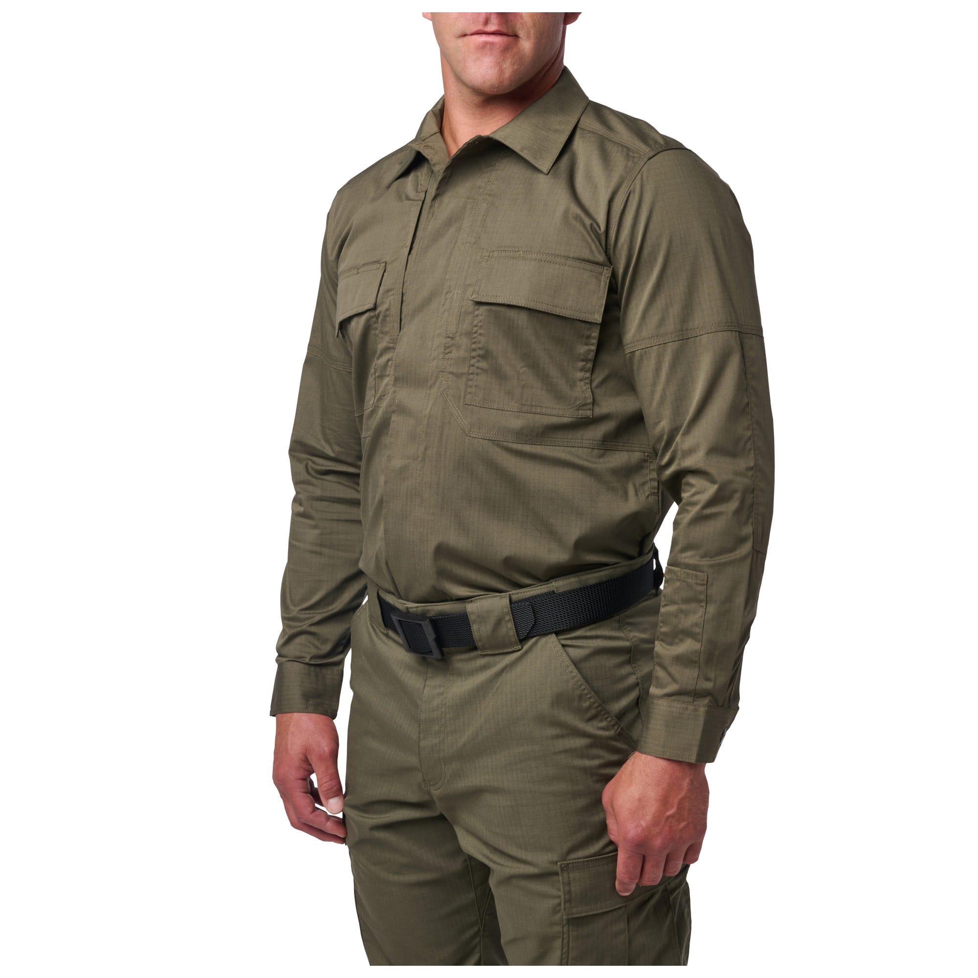 5.11 Flex-Tac TDU långärmad ripstop-skjorta i Ranger Green