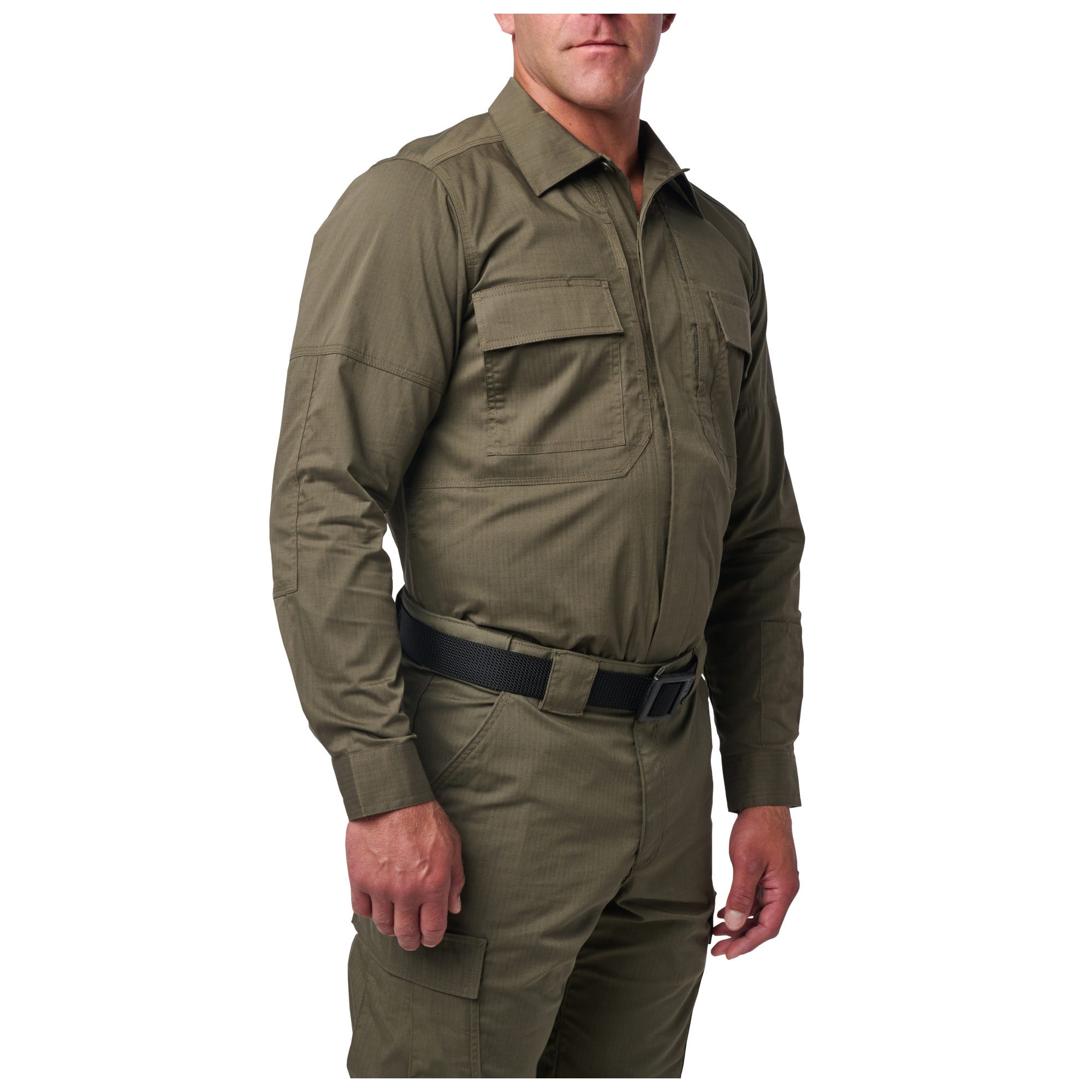 5.11 Flex-Tac TDU långärmad ripstop-skjorta i Ranger Green