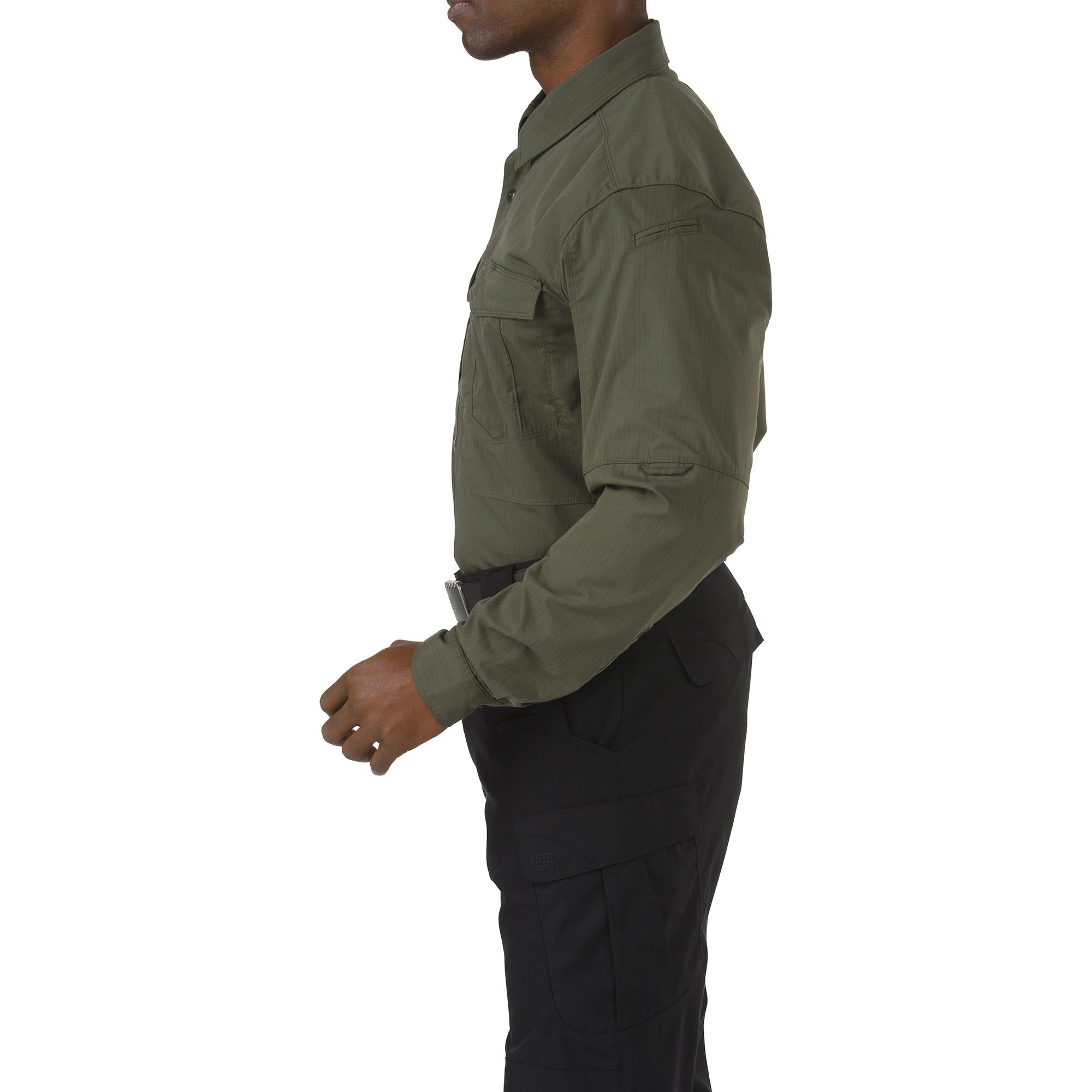 5.11 Stryke Long Sleeve Shirt i TDU Green, långärmad skjorta med pennfickor.
