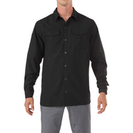 5.11 Tactical Freedom Flex Long Sleeve Shirt i Black, långärmad skjorta med utility-fickor