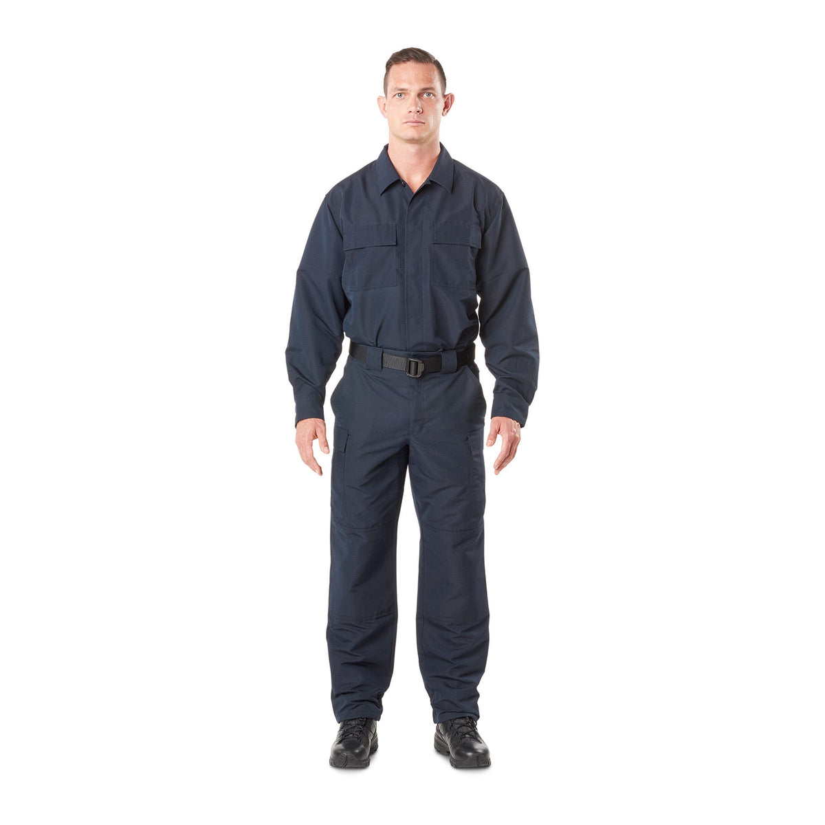 5.11 Fast-Tac TDU långärmad skjorta i Dark Navy med bröstfickor och pennficka på ärmen