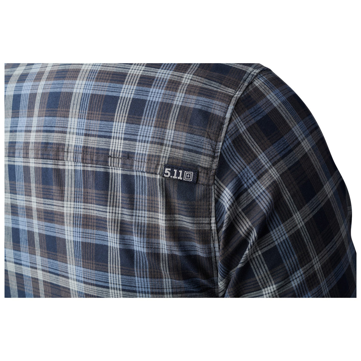 5.11 Igor Plaid Long Sleeve Shirt långärmad skjorta i Pacific Navy Plaid