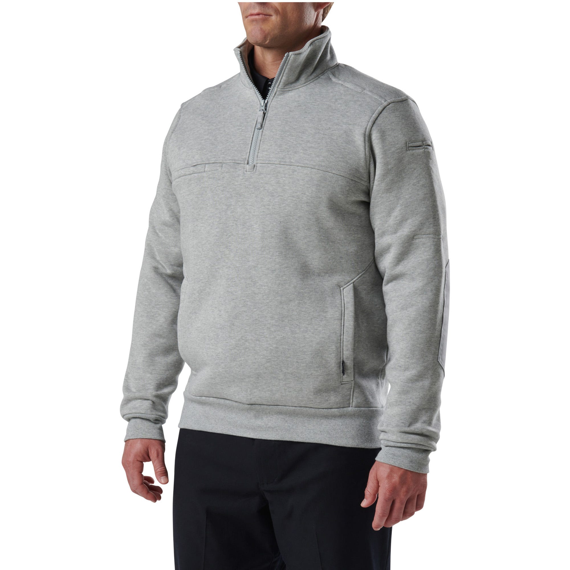 5.11 Job Shirt Quarter Zip 2.0-tröja i Heather Gray