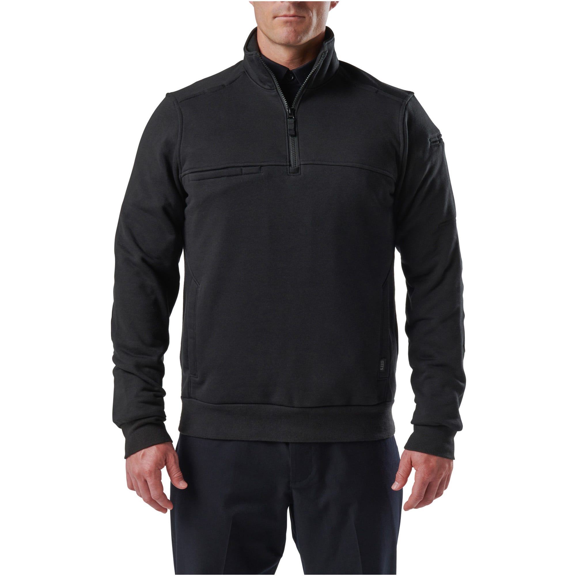 5.11 Job Shirt Quarter Zip 2.0-tröja i Black