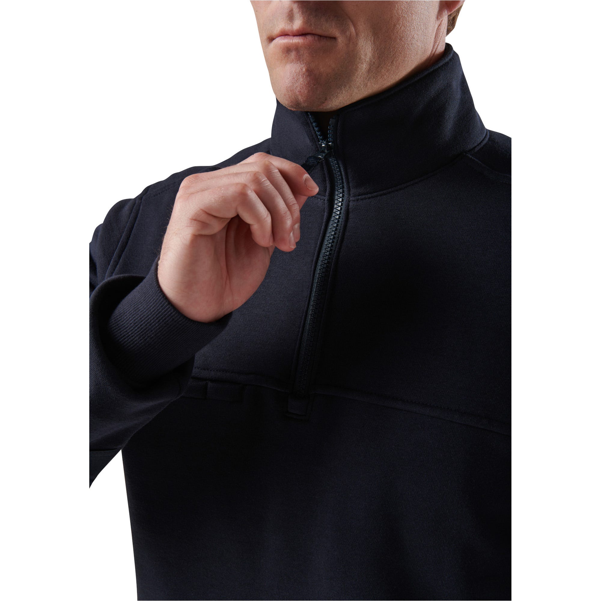 5.11 Job Shirt Quarter Zip 2.0-tröja i Black