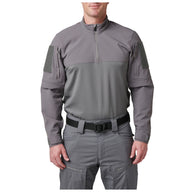 5.11 Cold Weather Rapid Ops Shirt i Storm med kvartslång dragkedja