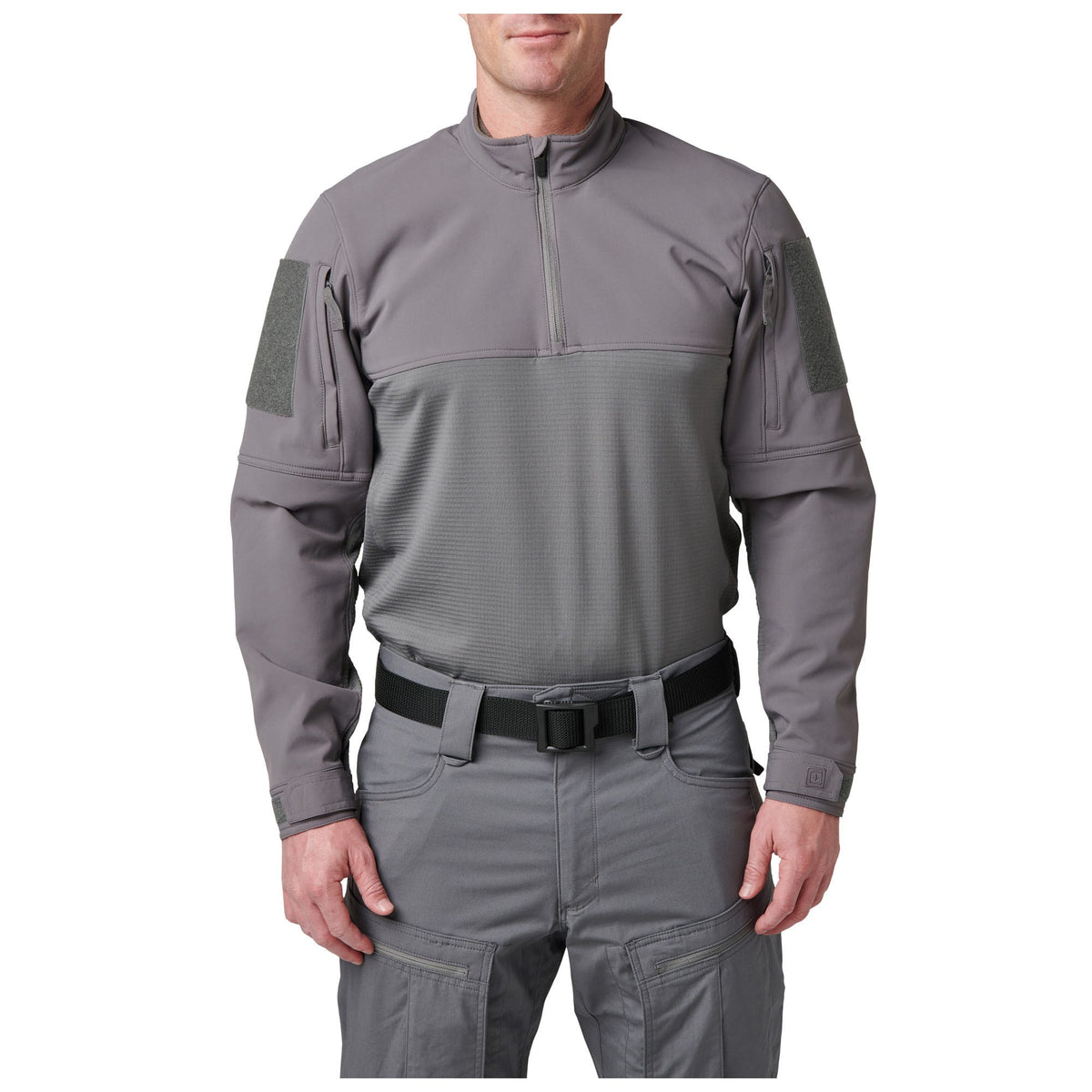 5.11 Cold Weather Rapid Ops Shirt i Storm med kvartslång dragkedja