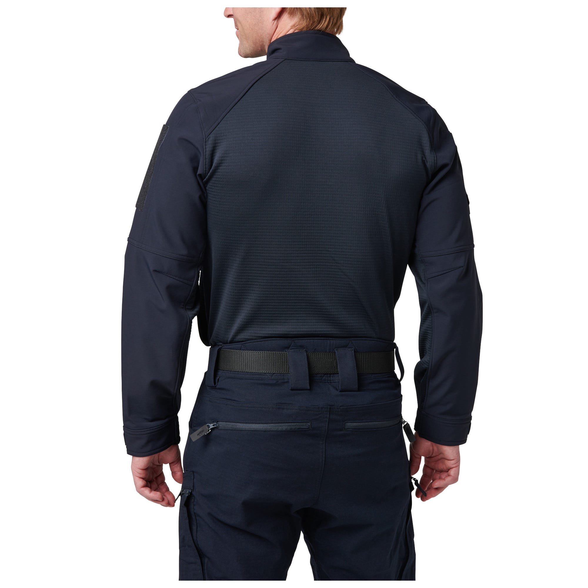 5.11 Cold Weather Rapid Ops Shirt i Dark Navy med kvartslång dragkedja