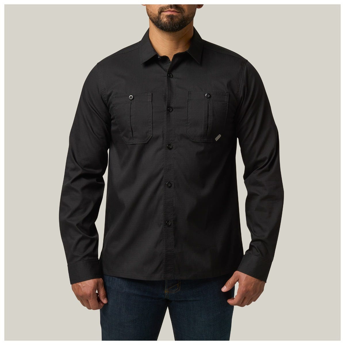 5.11 Tactical Landen L/S Shirt, långärmad skjorta i Black