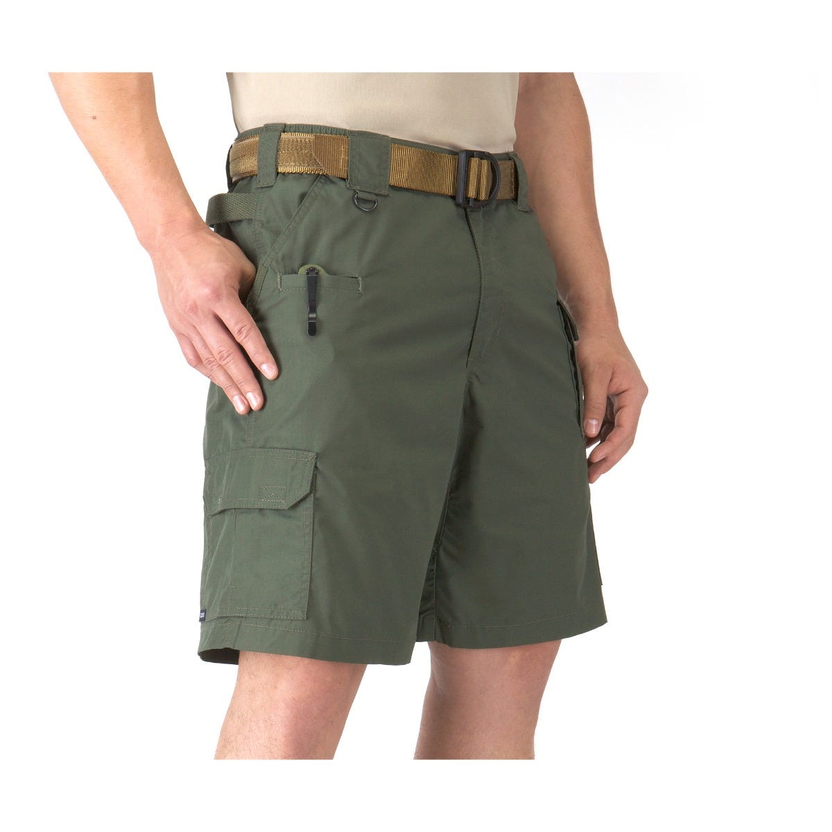 5.11 Taclite Pro Ripstop Short i TDU Green med åtta fickor