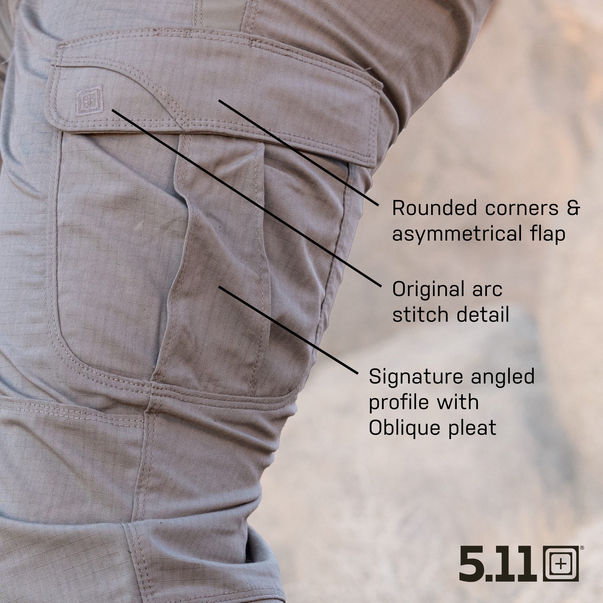 5.11 Stryke 11" Short taktiska shorts i Storm