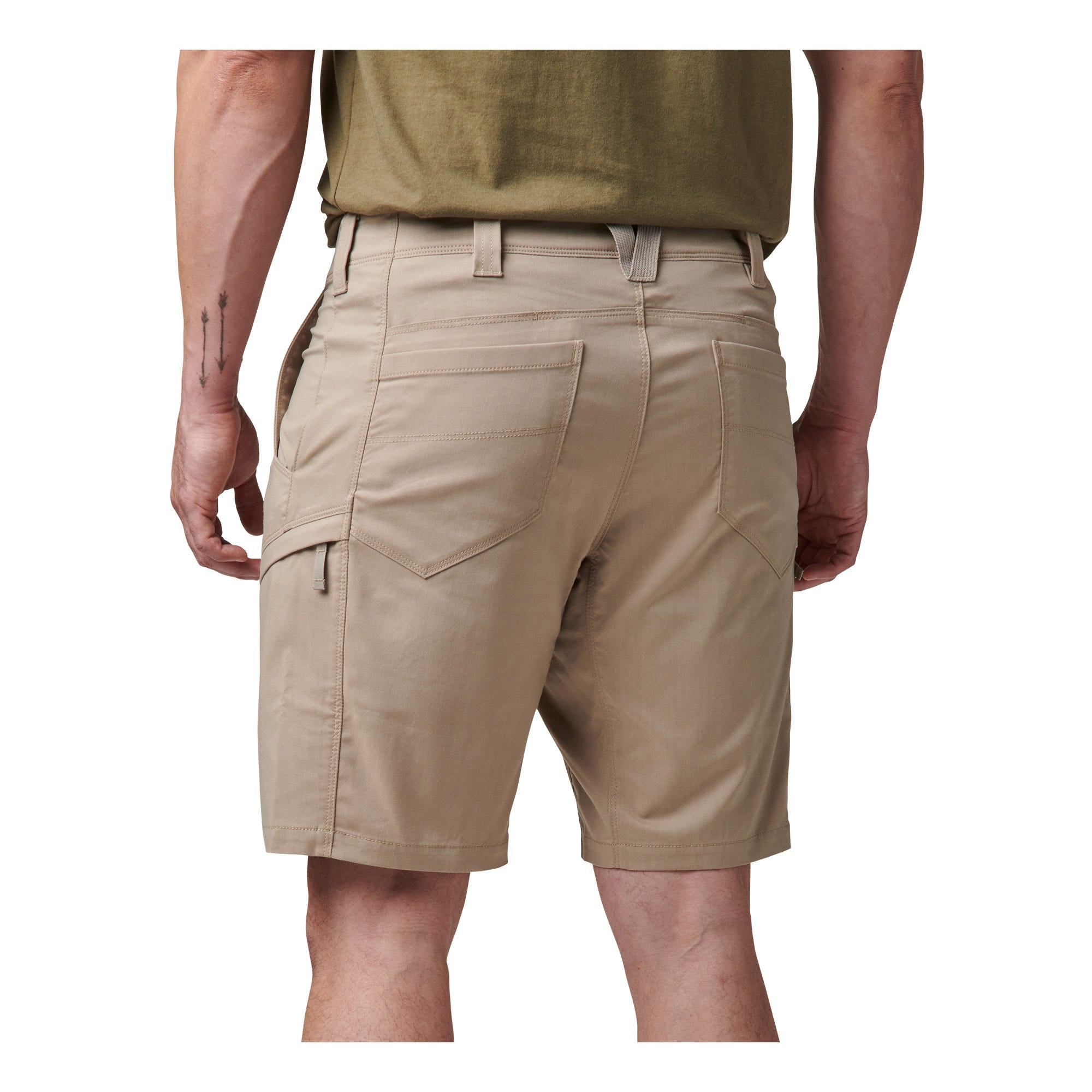 5.11 Tactical Ridge 9.5" Short i Khaki med flera fickor