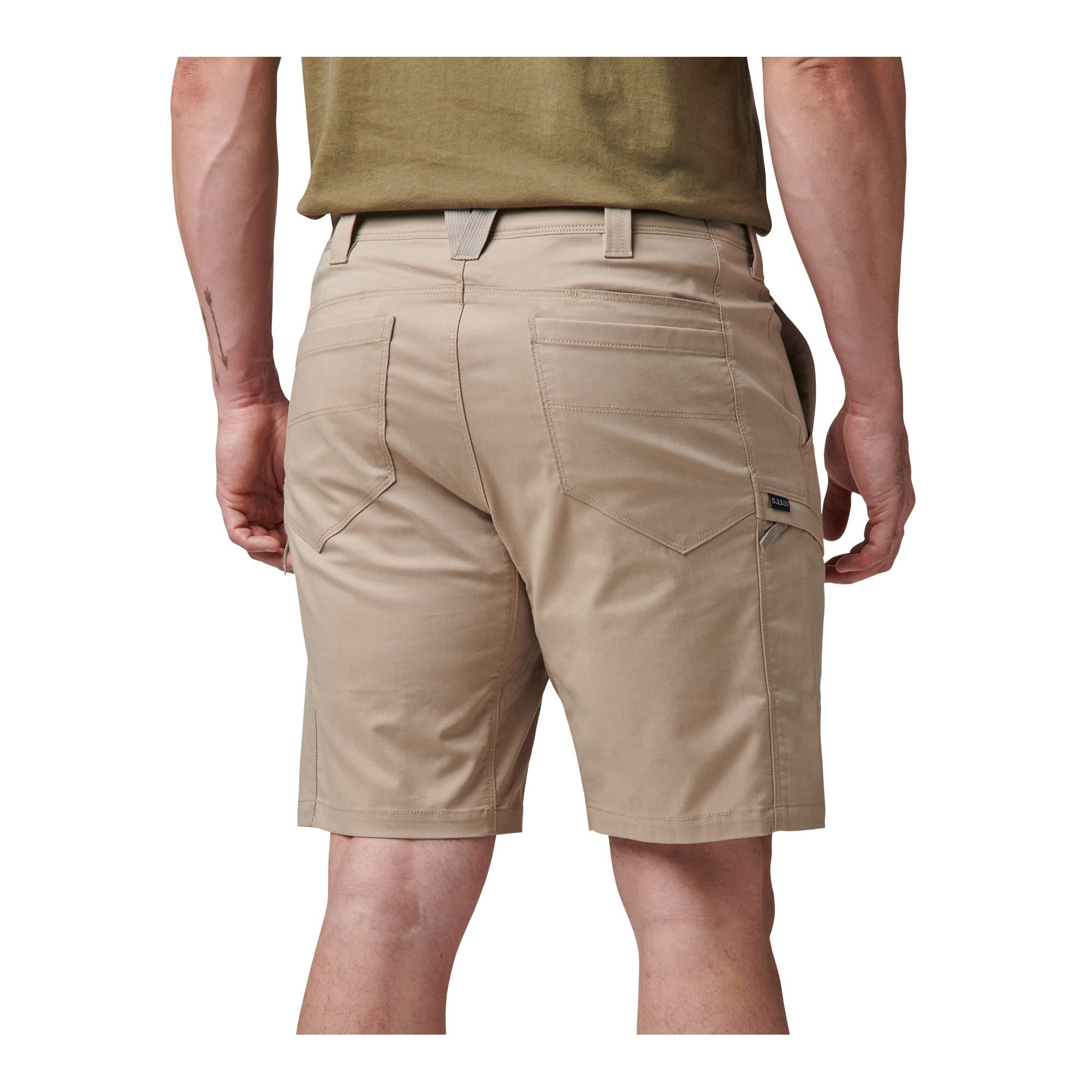 5.11 Tactical Ridge 9.5" Short i Khaki med flera fickor