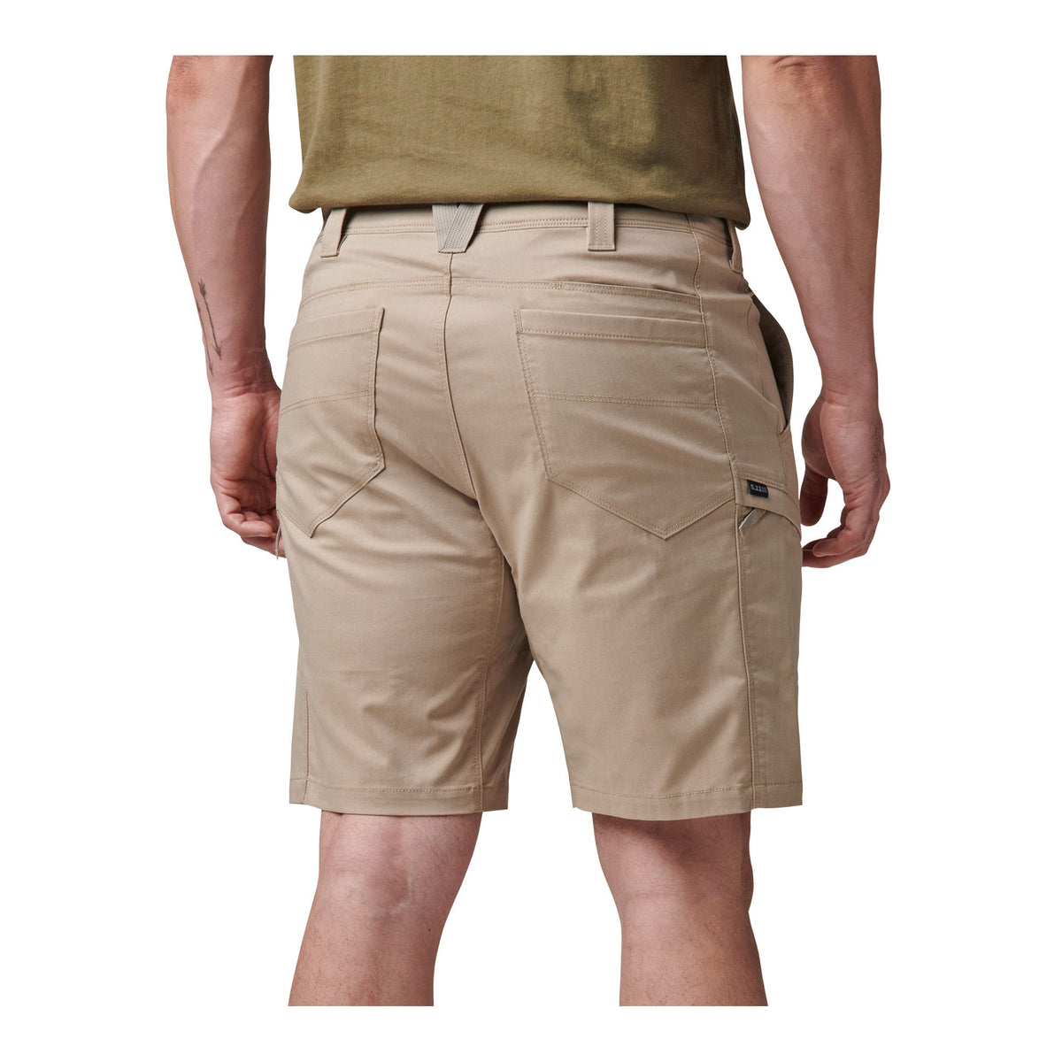 5.11 Tactical Ridge 9.5" Short i Khaki med flera fickor