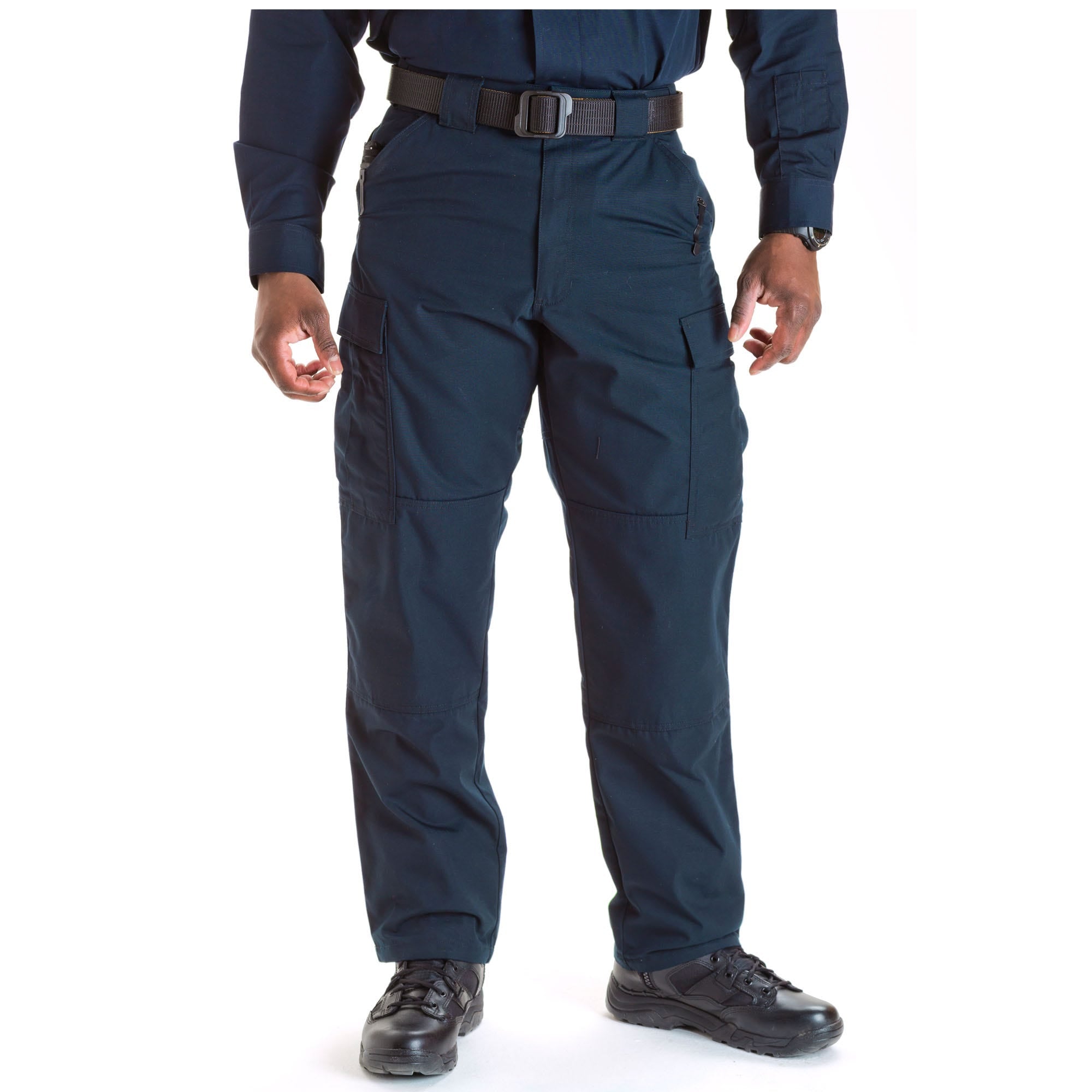 5.11 Men's Relaxed Fit TDU Cargo Pant cargobyxor i Dark Navy med cargofickor och förstärkta knän