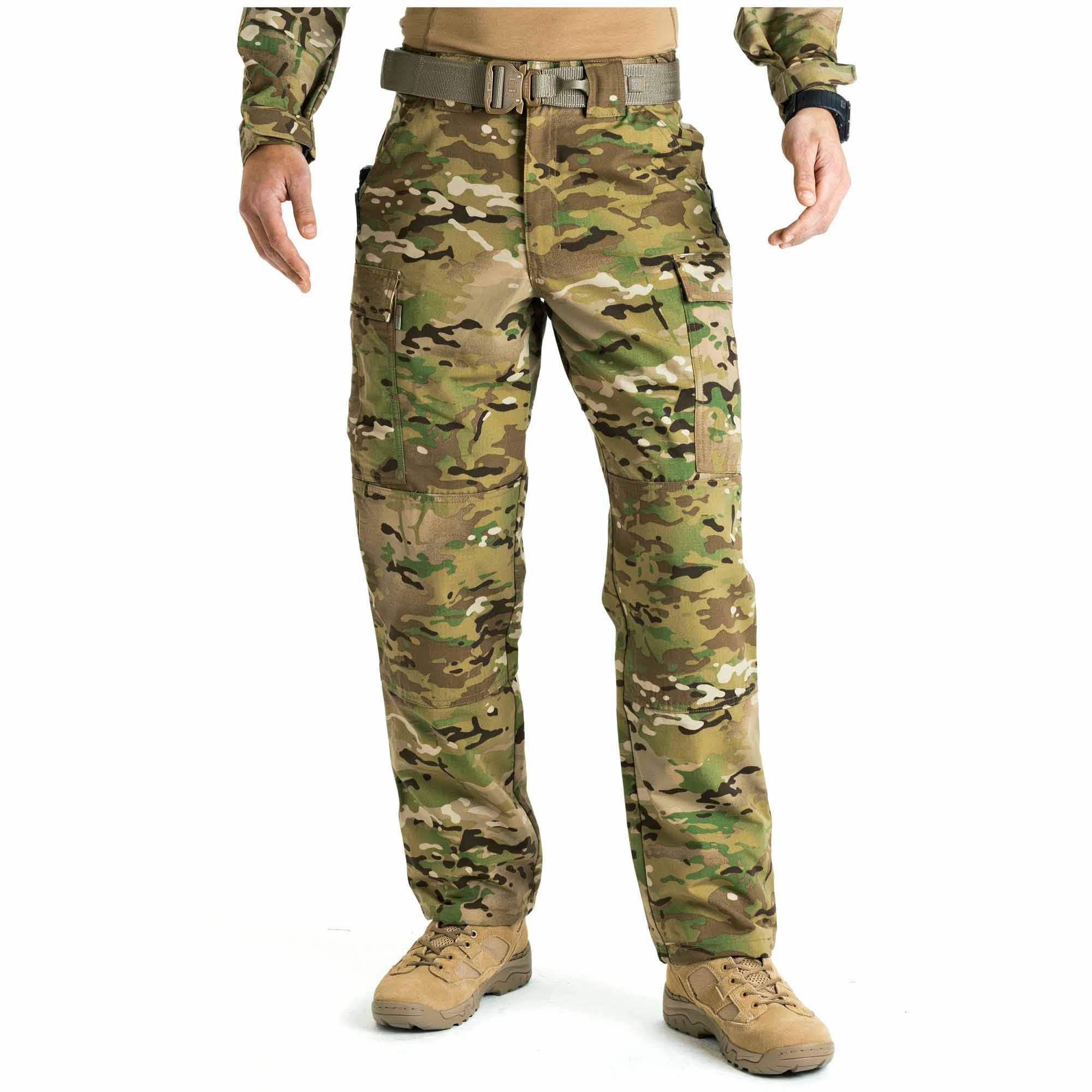 5.11 Men’s Relaxed Fit MultiCam TDU Cargo Pant i MultiCam® med cargofickor och förstärkta knän