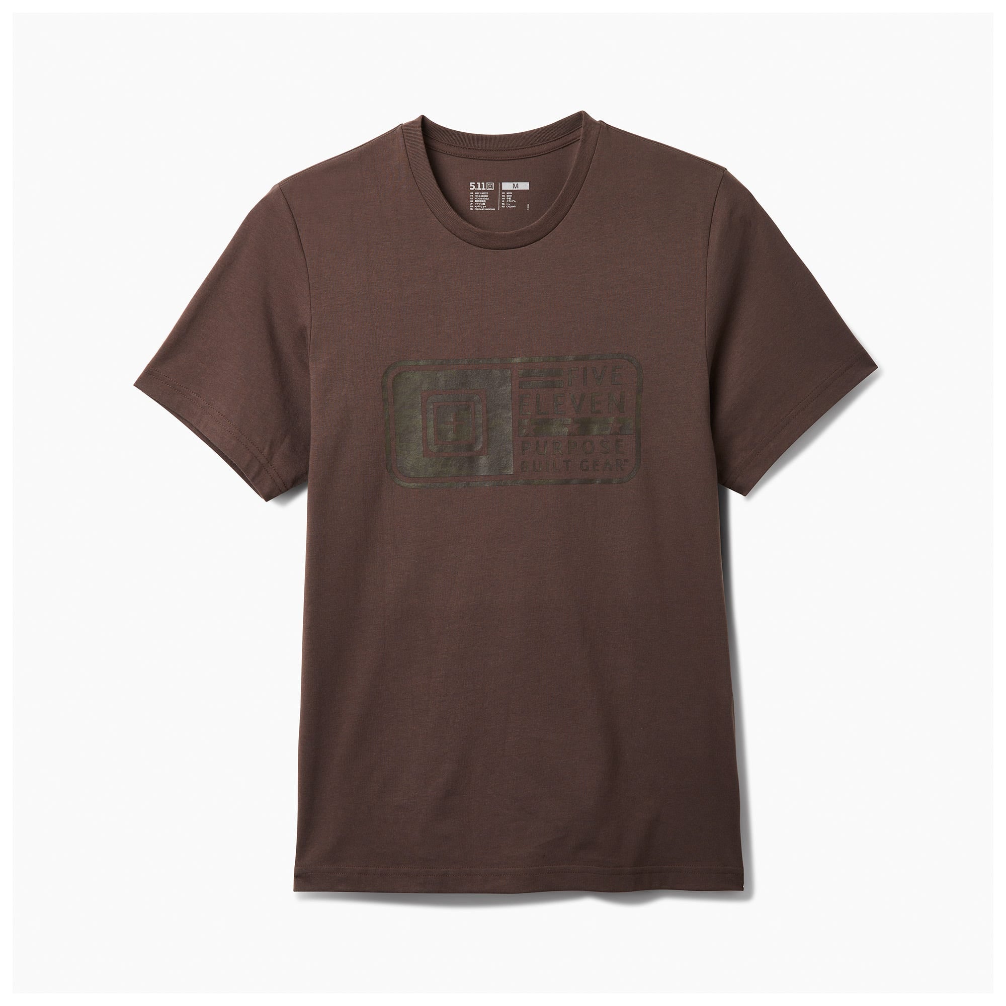 5.11 Tactical PBG Badge SS Tee i Red Dirt, kortärmad T-shirt med badge-motiv