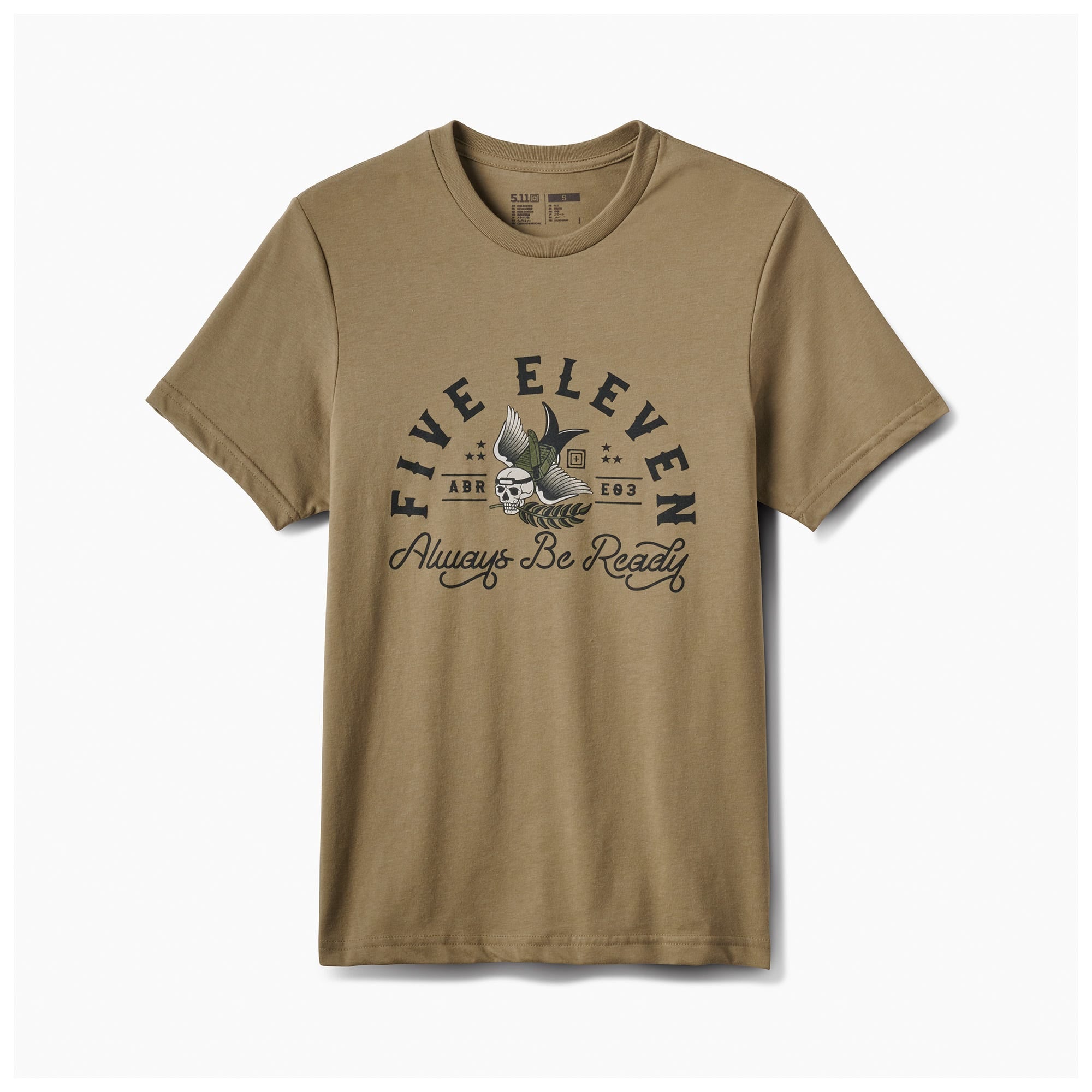 5.11 Camo Crest S/S Tee kortärmad T-shirt i Covert Green med Camo Crest-motiv