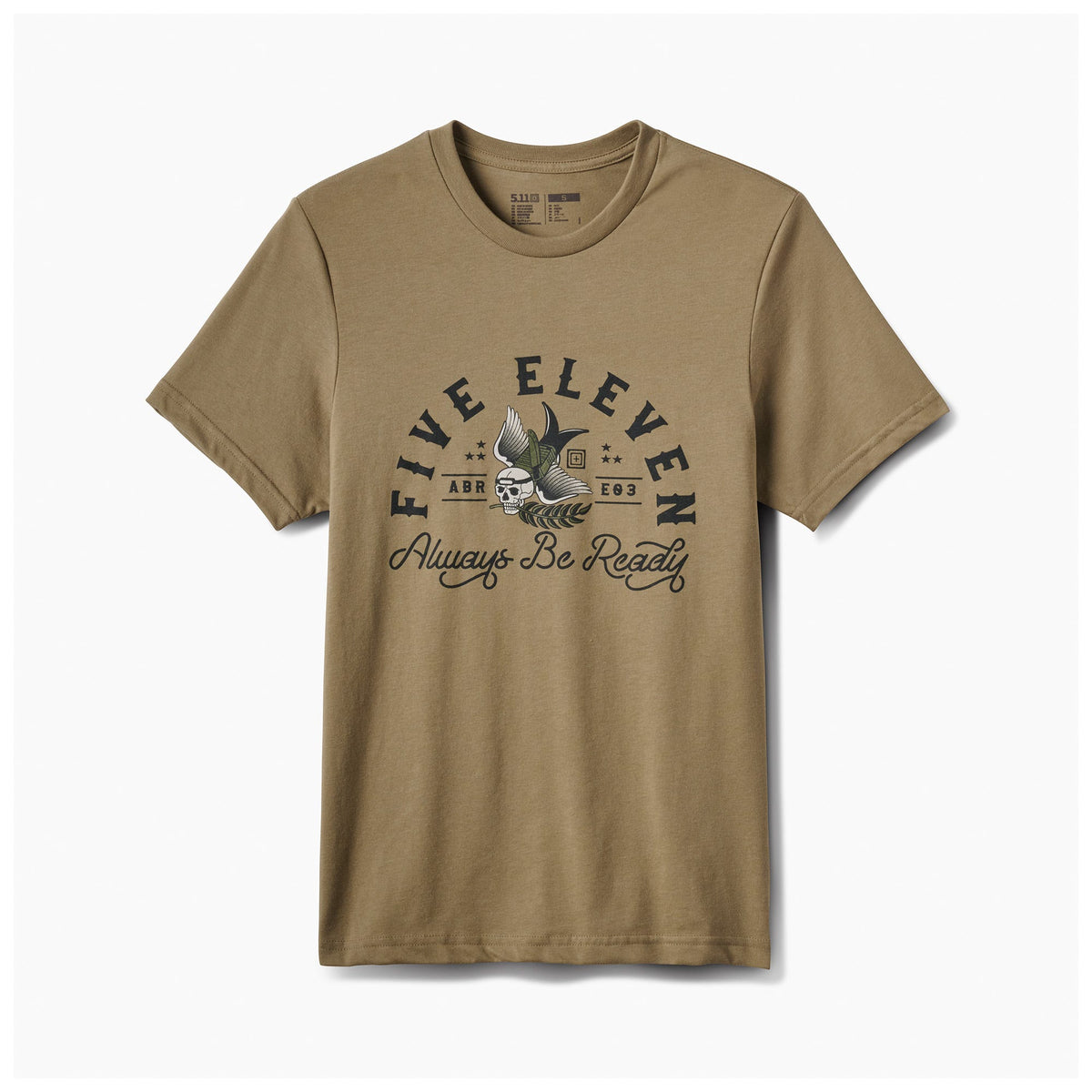 5.11 Camo Crest S/S Tee kortärmad T-shirt i Covert Green med Camo Crest-motiv