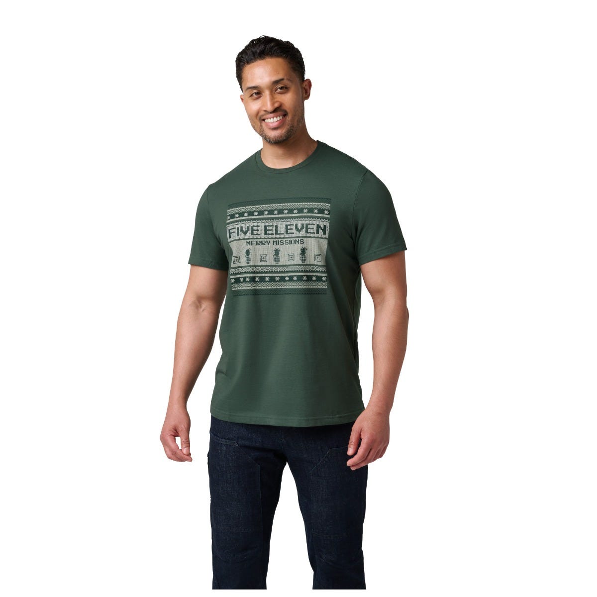 5.11 Ugly Sweater Short Sleeve Tee, kortärmad T-shirt i Greenstone.