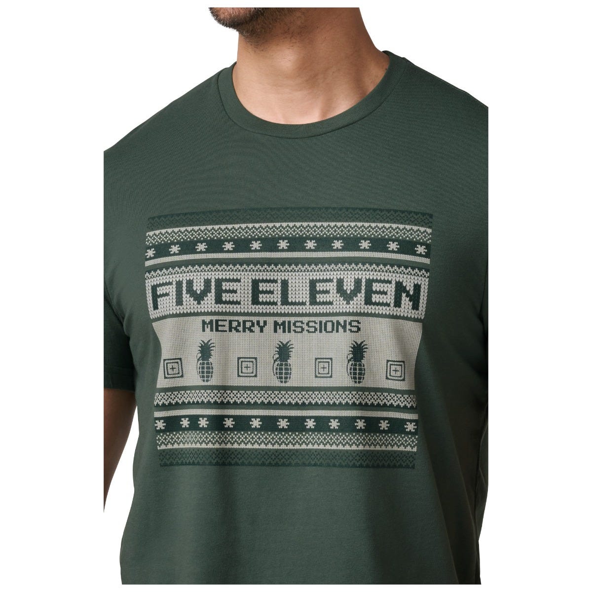 5.11 Ugly Sweater Short Sleeve Tee, kortärmad T-shirt i Greenstone.