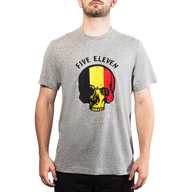 5.11 Patriotic Skull Tee Belgium, kortärmad herr-T-shirt i Heather Gray
