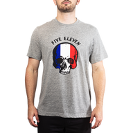 5.11 Patriotic Skull Tee France T-shirt i Heather Gray