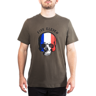 5.11 Patriotic Skull Tee France T-shirt i Ranger Green