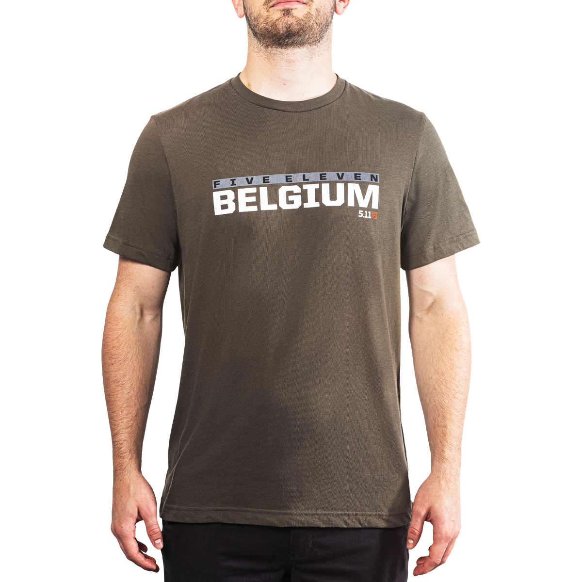 5.11 Belgium 5.11 Tee T-shirt i Ranger Green