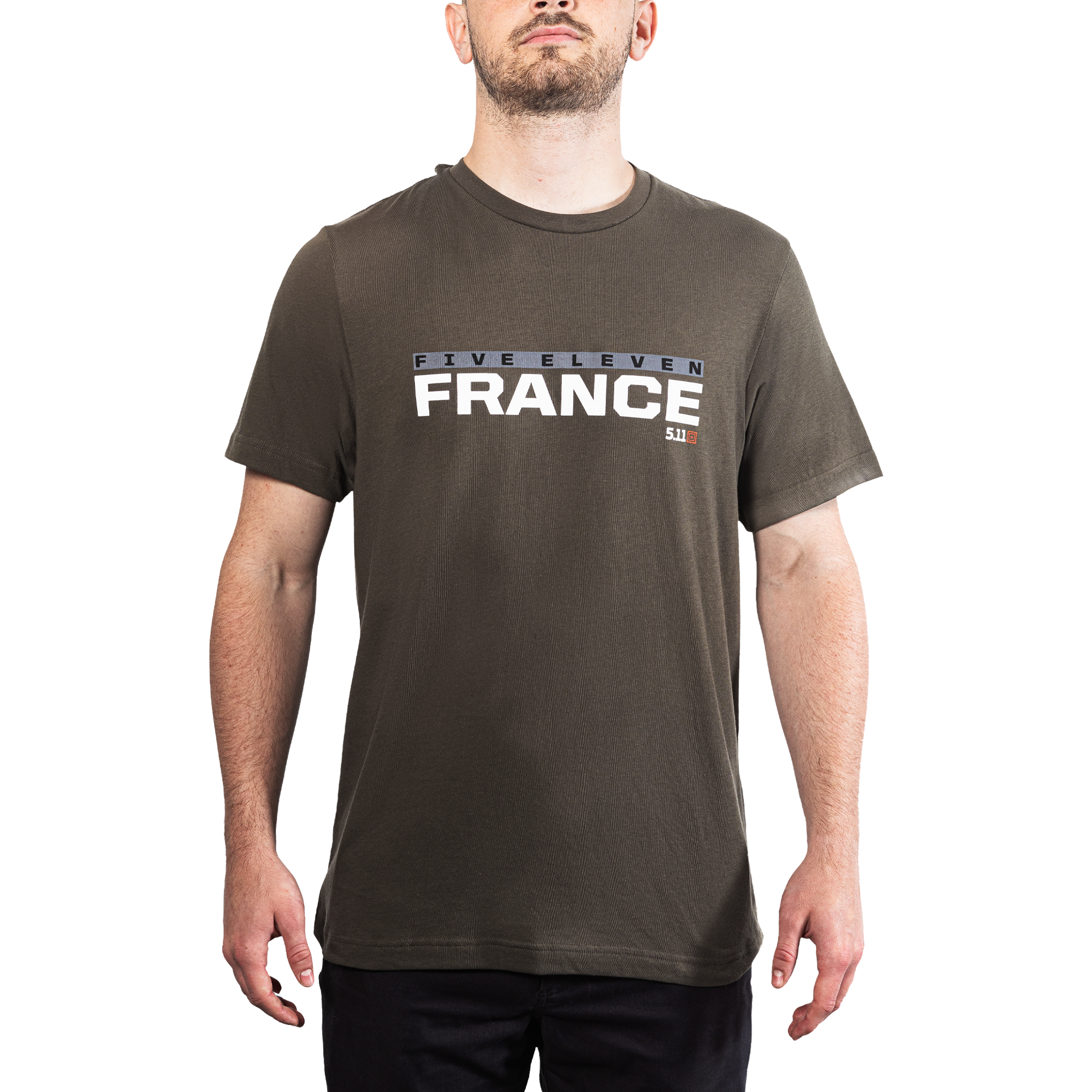 5.11 France 5.11 Tee T-shirt för herr i Ranger Green