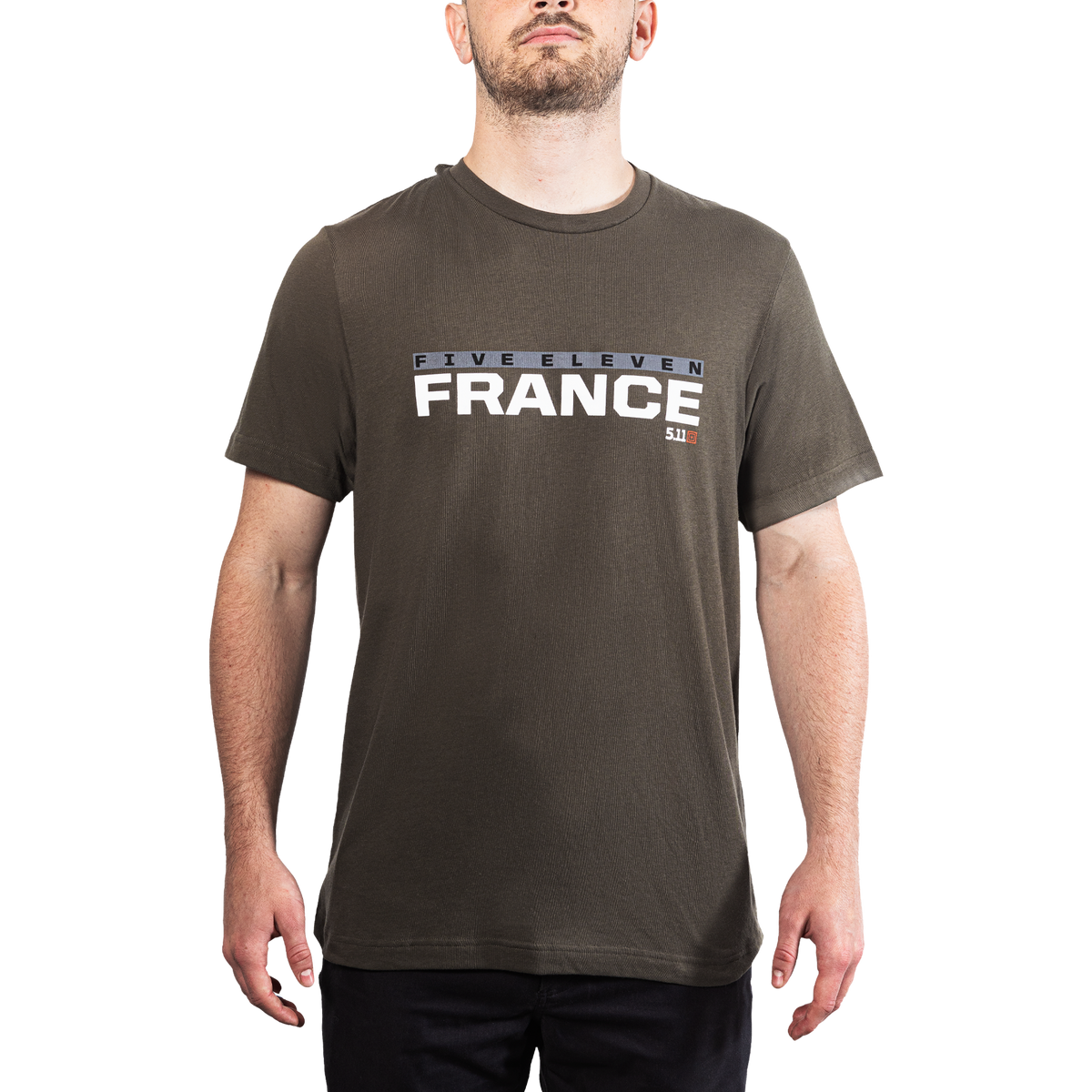 5.11 France 5.11 Tee T-shirt för herr i Ranger Green