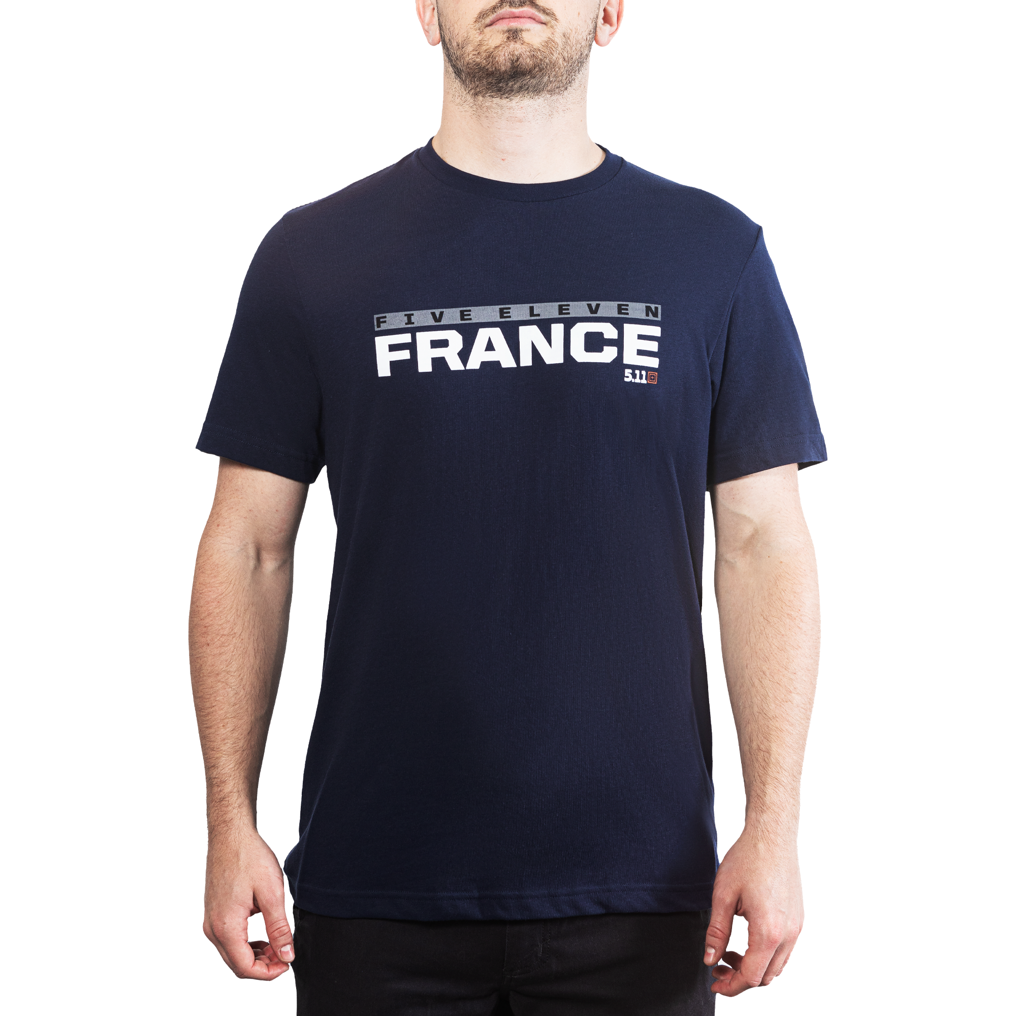 5.11 France 5.11 Tee T-shirt för herr i Pacific Navy