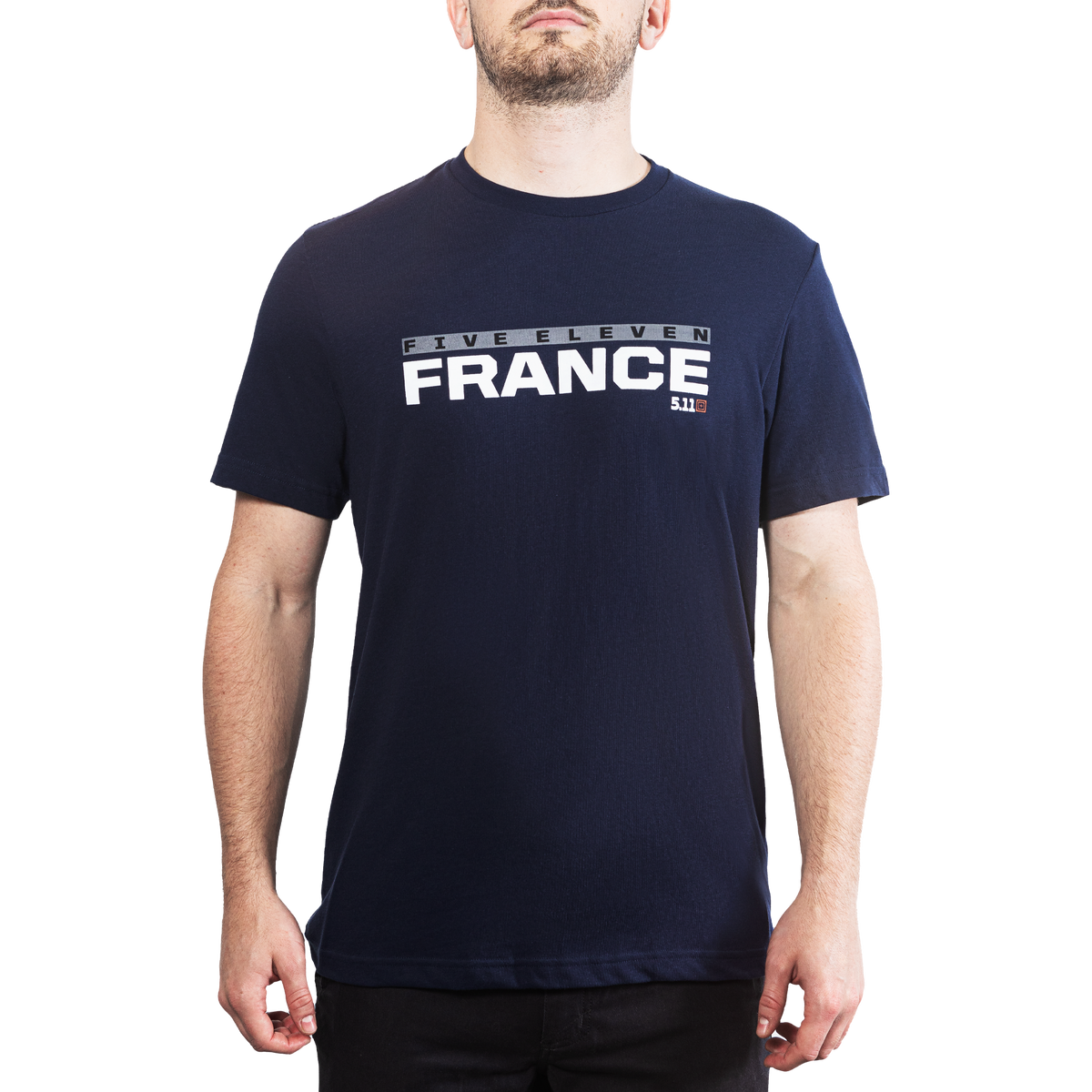 5.11 France 5.11 Tee T-shirt för herr i Pacific Navy