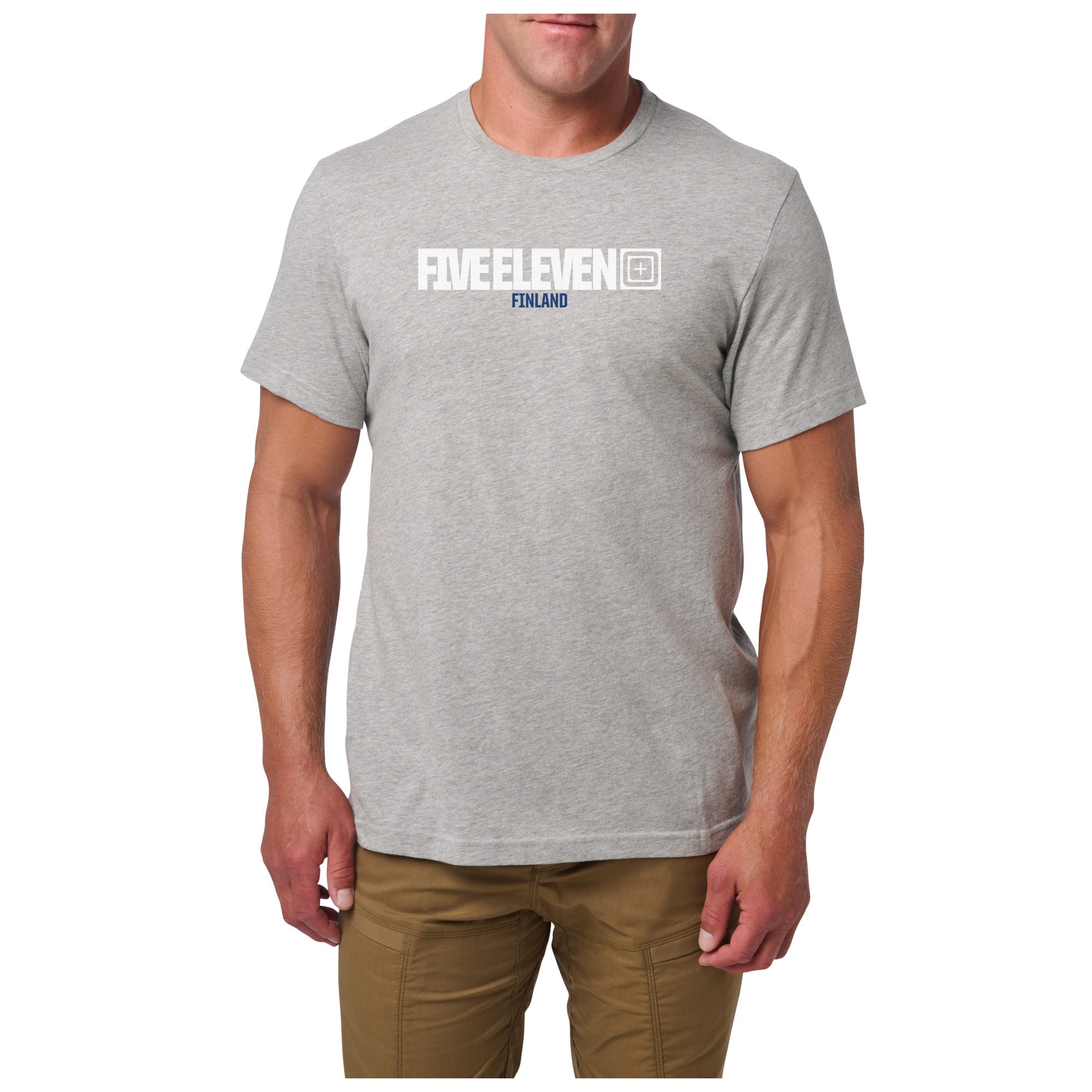 5.11 Finland Five Eleven Tee kortärmad T-shirt i Heather Grey