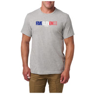 5.11 France Five Eleven Tee, kortärmad T-shirt i Heather Grey