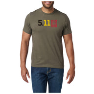 5.11 Tactical Belgium Fill Tee T-shirt i Ranger Green