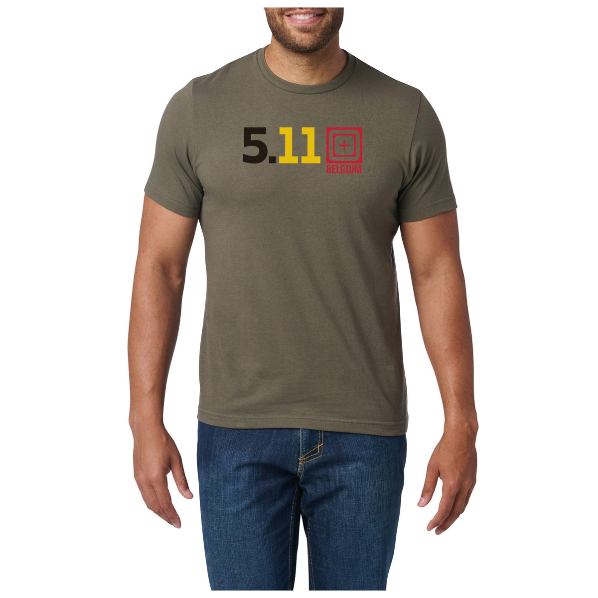 5.11 Tactical Belgium Fill Tee T-shirt i Ranger Green