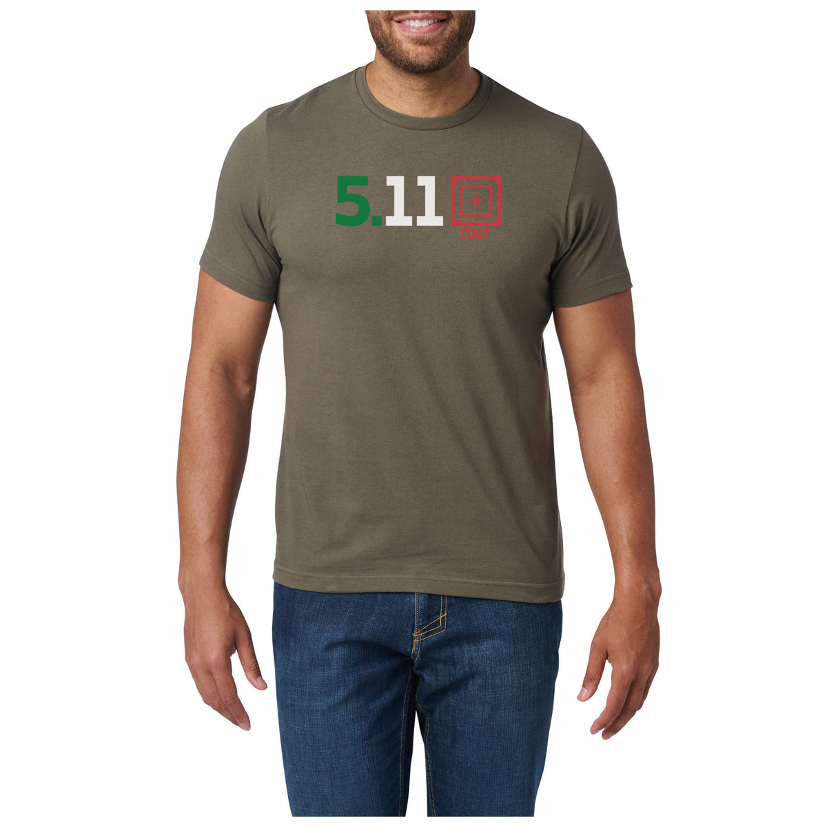 5.11 Italy Fill Tee T-shirt i Ranger Green