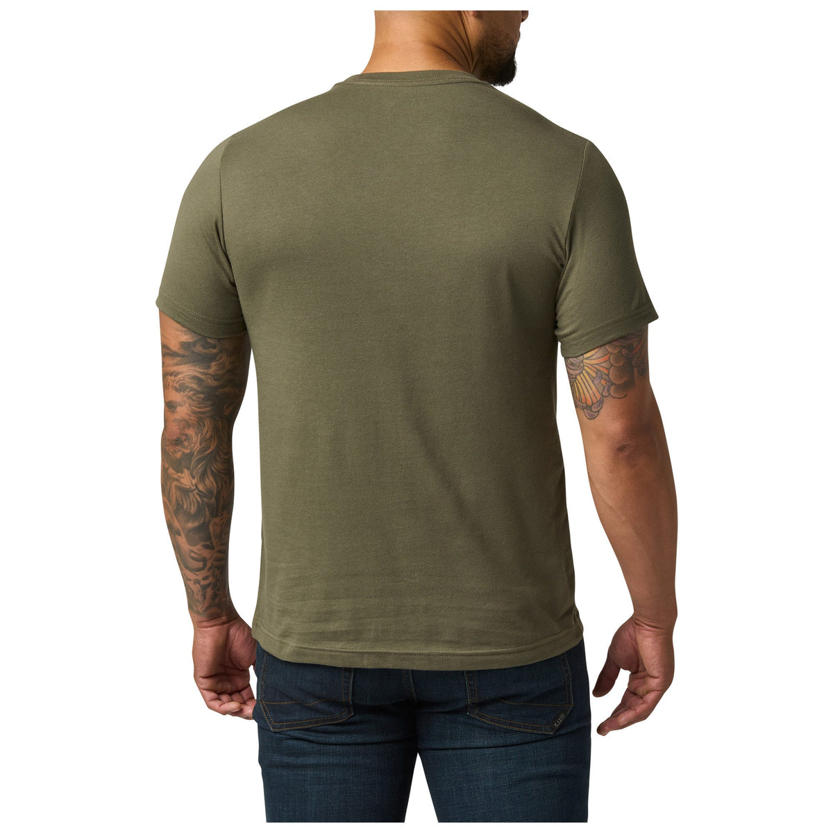 5.11 Camo Fill Germany Tee T-shirt med kamouflageinspirerad grafik i Ranger Green