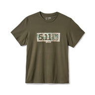 5.11 Camo Fill Spain Tee i Ranger Green med sliten grafik