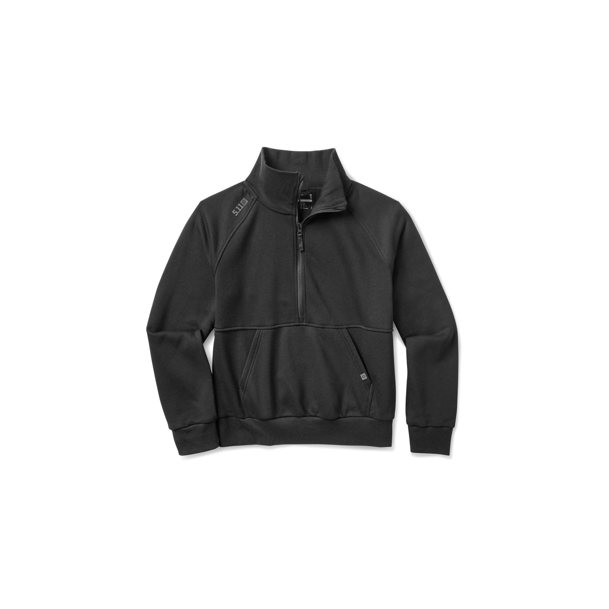 5.11 Women's Arrive Quarter Zip Jacket i Black, damjacka med kvartsdragkedja