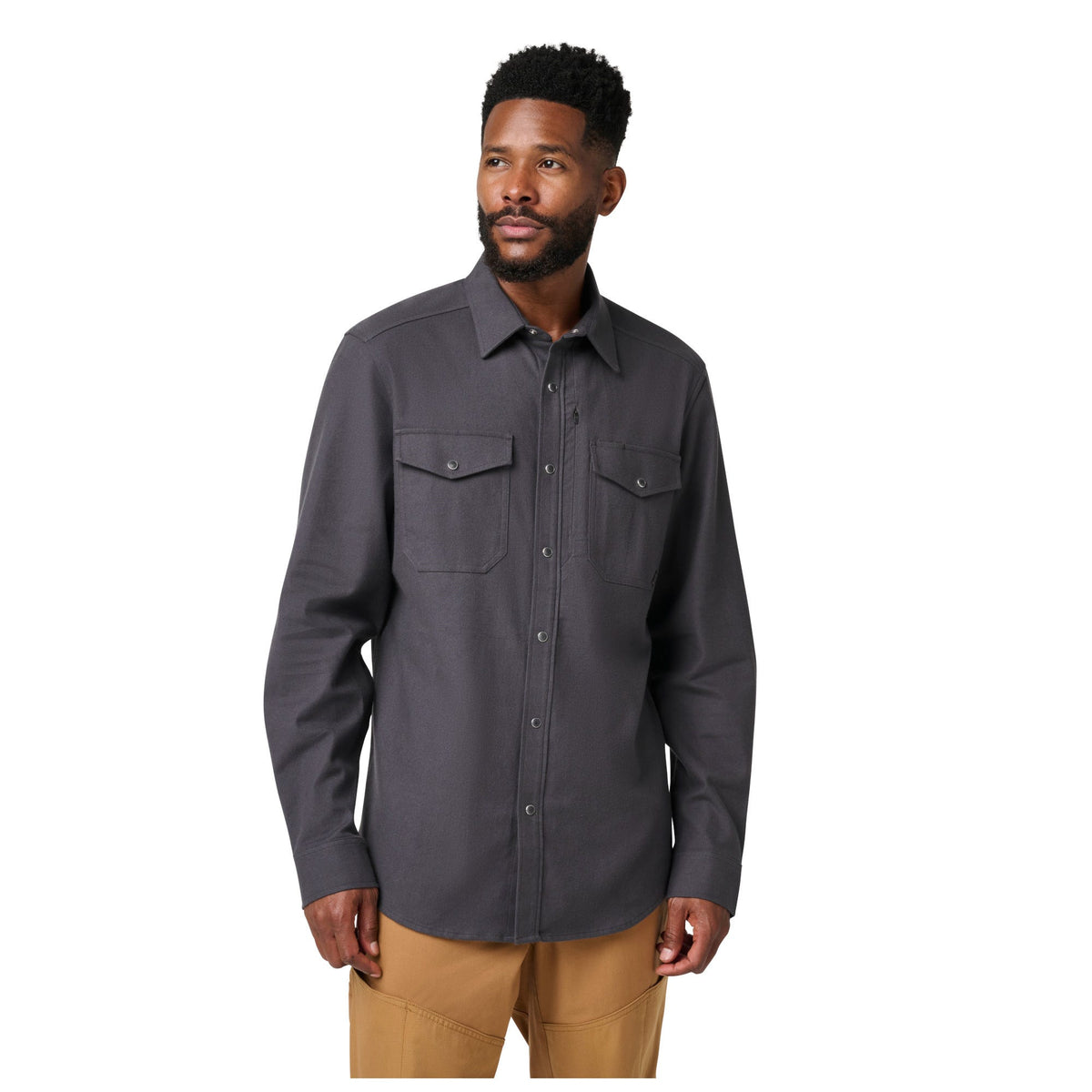 5.11 Tactical Austin Flannel Solid herrskjorta i färgen Volcanic
