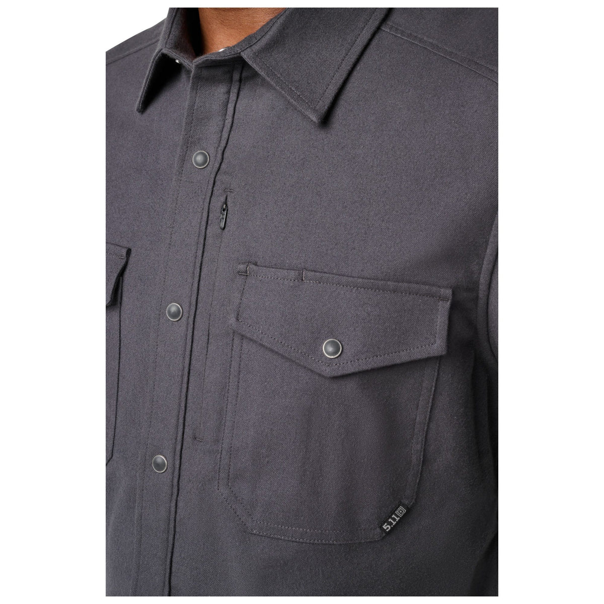 5.11 Tactical Austin Flannel Solid herrskjorta i färgen Volcanic